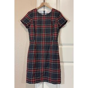 Brooks Brothers Wool Plaid Dress Womens Size 6